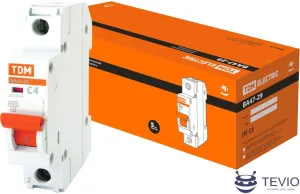 Выключатель автоматический TDM Electric ВА 47-29 1Р 4А (C) 4.5кА SQ0206-0068 фото