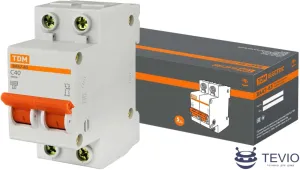 Выключатель автоматический TDM Electric ВА 47-63 2Р 25А (C) 4.5кА SQ0218-0012 фото
