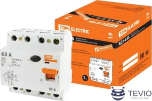 Устройство защитного отключения TDM Electric ВД1-63S 4Р 63А 300мА SQ0203-0073 фото