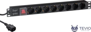 Блок розеток ExeGate ServerPro PDU-19H806 Al-8S-C14-3CU-SW фото