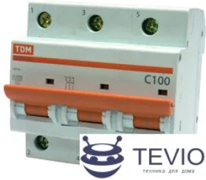 Выключатель автоматический TDM Electric ВА 47-100 3Р 80А (C) 10кА SQ0207-0076 фото