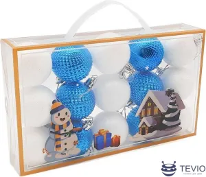 Елочная игрушка MonAmi Новогодний Микс ST23-6131 (15 шт) фото