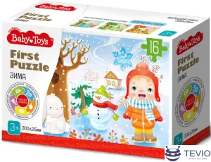 Мозаика/пазл Baby Toys First Puzzle Времена года. Зима 04158 фото