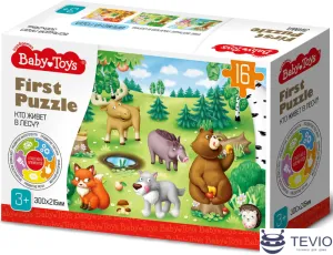 Мозаика/пазл Baby Toys First Puzzle Кто живет в лесу 04190 фото