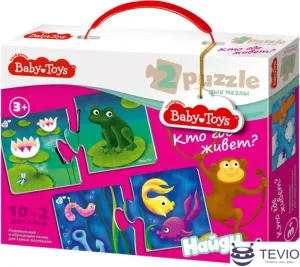 Мозаика/пазл Baby Toys Кто где живет? 02512 фото