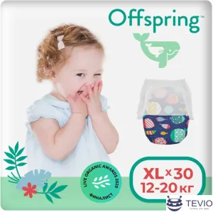 Трусики-подгузники Offspring XL 12-20кг Рыбки (30 шт) фото