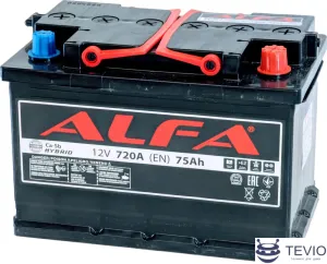 Автомобильный аккумулятор ALFA Hybrid 75 R (75 А·ч) фото