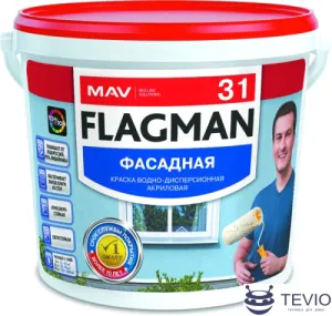 Краска Flagman ВД-АК-1031 11л (белый) фото