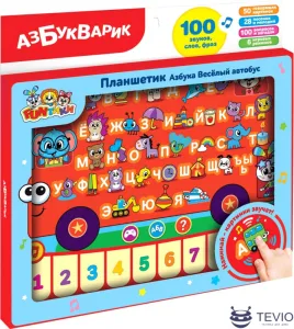 Интерактивный планшет Азбукварик Планшетик Азбука Веселый автобус 4680019286358 фото