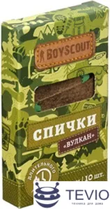 Спички BoyScout Вулкан 61034 (10 шт) фото