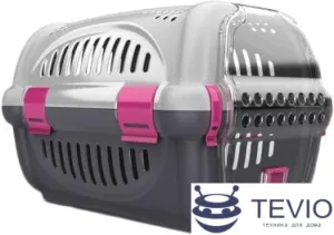 Переноска Georplast Rhino 10569 (белый/серый/розовый) фото