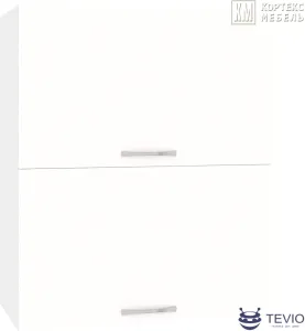 Шкаф навесной Кортекс-мебель Корнелия Лира ВШ60-2г (белый) фото