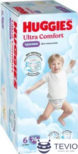 Трусики-подгузники Huggies Ultra Comfort Boy Box 6 (76 шт) фото