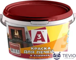 Краска А3 Для печей и каминов 2.5 кг (белый) фото