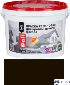 Краска Dali Резиновая 6 кг (коричневый) фото