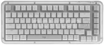 Клавиатура Logitech Alto Keys K75M 920-013300 белый/серый, с гравировкой фото