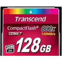Карта памяти Transcend 800x CompactFlash Premium 128GB (TS128GCF800) фото