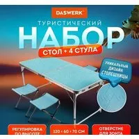 Кемпинговый стол со стульями Daswerk 680045 фото