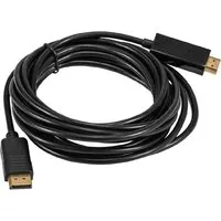 Кабель ExeGate EX-CC-DP-HDMI-5.0 DisplayPort - HDMI EX294711RUS (5 м, черный) фото