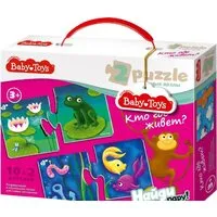 Мозаика/пазл Baby Toys Кто где живет? 02512 фото