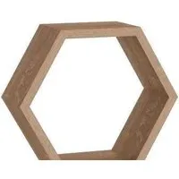 Полка Domax FHS 300 Hexagonal Shelf DS 300x260x115x18 (сонома оак) фото