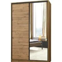 Шкаф-купе Рэйгрупп Bromo VVH 02 РГ-12.02 B 120 VVH 120x220.5 (дуб велингтон/черный) фото