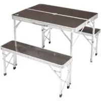 Кемпинговый стол со стульями Coyote HKTB-1033A (коричневый) фото