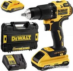 Ударная дрель-шуруповерт DeWalt DCD709D2T (с 2-мя АКБ 2 Ah, кейс) фото