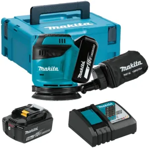 Эксцентриковая шлифмашина Makita DBO180RTJ (с 2-мя АКБ, кейс) фото