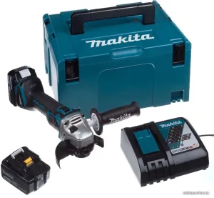 Угловая шлифмашина Makita DGA504RTJ (с 2-мя АКБ, кейс) фото