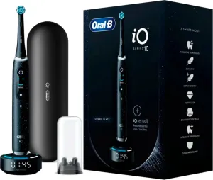 Электрическая зубная щетка Oral-B iO 10 Series 10 Cosmic Black (черный) фото