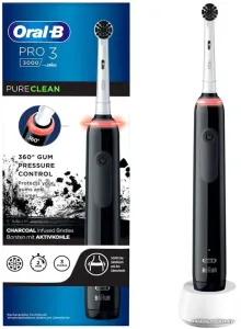 Электрическая зубная щетка Oral-B Pro 3 3000 Pure Clean Black D505.513.3 (черный) фото