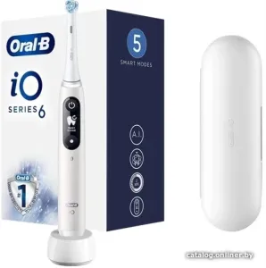 Электрическая зубная щетка Oral-B iO 6 (белый) фото