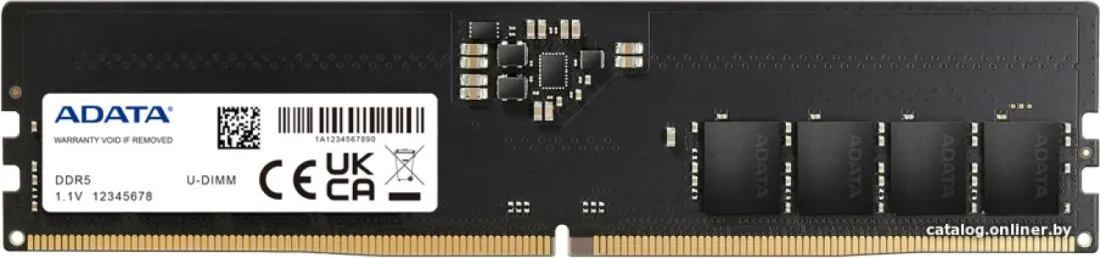 Оперативная память ADATA 16ГБ DDR5 4800 МГц AD5U480016G-S фото
