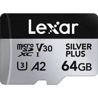 Карта памяти Lexar Professional SILVER PLUS microSDXC LMSSIPL064G-BNANG 64GB фото