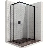 Душевой уголок Ambassador Queen Black 11011205R 120х80 фото