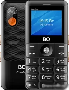 Кнопочный телефон BQ BQ-2006 Comfort (черный) фото