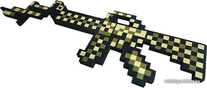 Автомат игрушечный Pixel Crew М16 8Бит пиксельный 62 см TM00801 фото