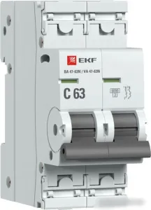 Выключатель автоматический EKF PROxima ВА 47-63N M636263C фото