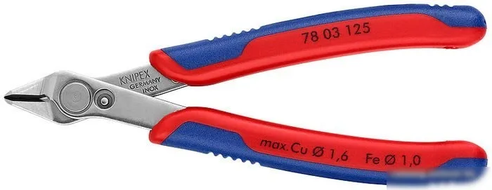 Кусачки боковые (бокорезы) Knipex 78 03 125 фото