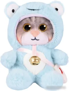 Классическая игрушка Maxitoys Котик в голубом капюшоне 300523-7-1-12 фото