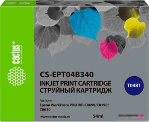 Картридж CACTUS CS-EPT04B340 (аналог Epson EPT04B340) фото