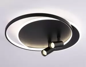 Припотолочная люстра Ambrella light FL51393/1+2 BK фото