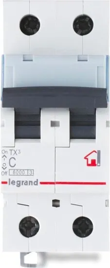 Выключатель автоматический Legrand TX3 2P C 25A 6кА 2M 404044 фото