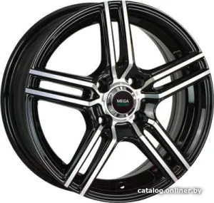 Литые диски Megami MGM-1 15x6" 5x114.3мм DIA 67.1мм ET 47мм BKF фото