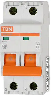 Выключатель автоматический TDM Electric ВА 47-29 2Р 25А (В) 4.5кА SQ0206-0028 фото