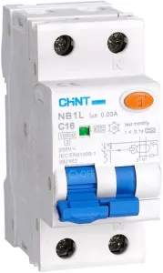 Дифференциальный автомат Chint NB1L 1P+N 16А (С) 30mA 6kA тип А 203019 фото