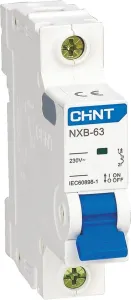 Выключатель автоматический Chint NXB-63H 1P 3A 10кА х-ка C 813789 фото