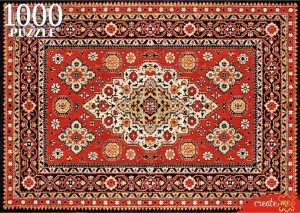Пазл Рыжий кот Красный ковер ШТ1000-4879 фото
