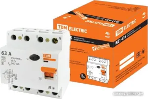 Устройство защитного отключения TDM Electric ВД1-63S 4Р 63А 300мА SQ0203-0073 фото